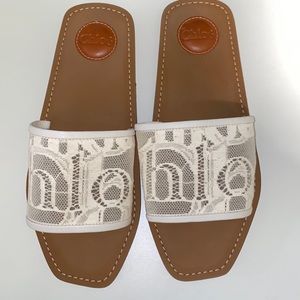 Chloe Lace Woody Slides
